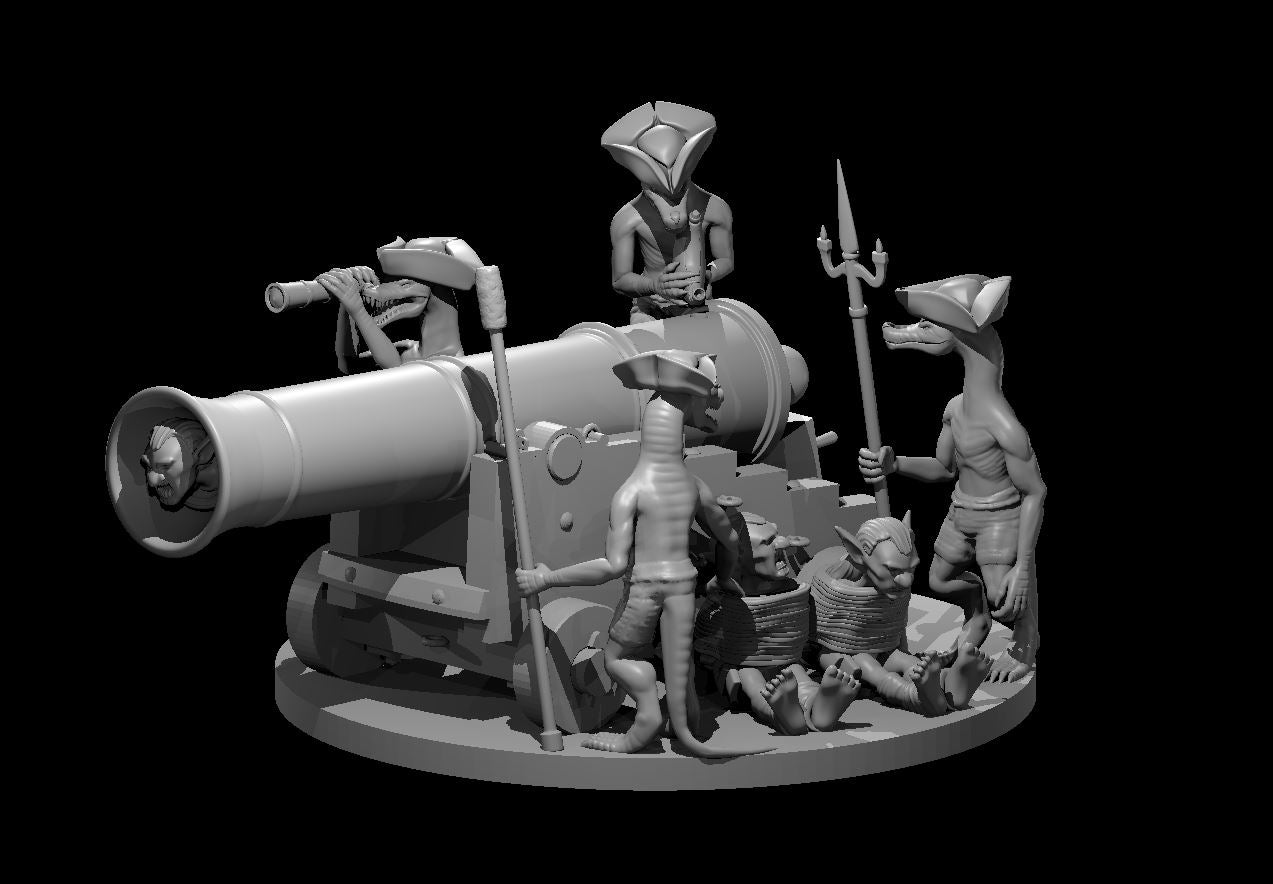 Kobold Artillery Crew - 7 miniature